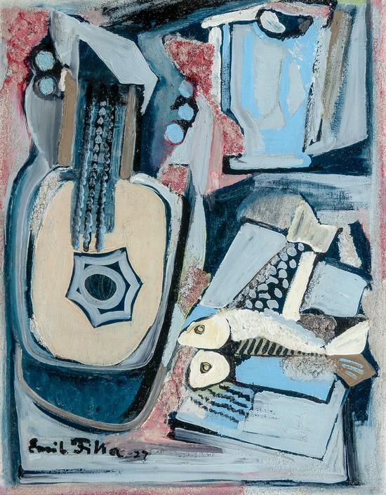 Still life with lute
