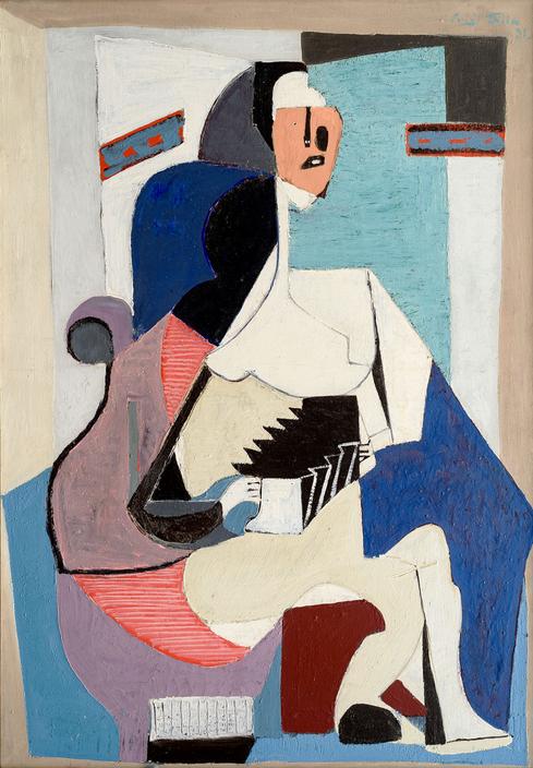 Woman with an Accordion