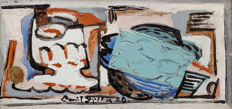 Still Life with a Glass and an Artichoke