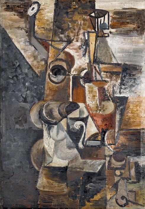 Still Life with a Mug and a Water Bottle