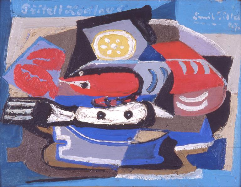 Still Life with a Crayfish on a Plate