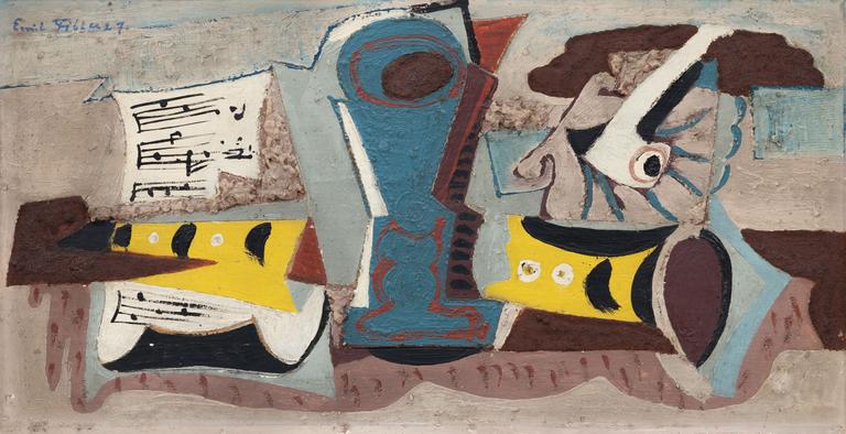 Still Life with a Clarinet and a Pipe