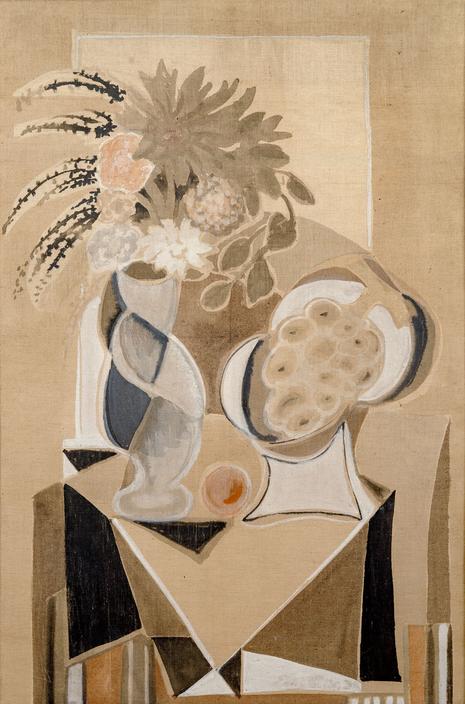 Still Life with a Flower and a Grape