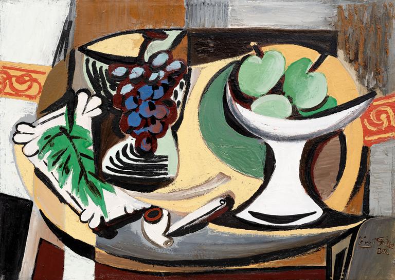 Still Life with Bowl and Pipe