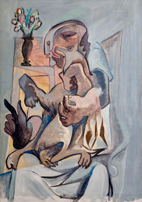 Woman with a Dog