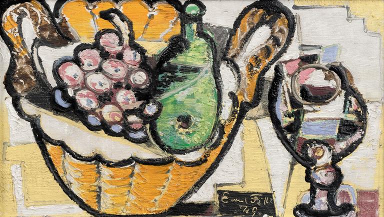 Still Life with Bowl, Fruit and a Glass